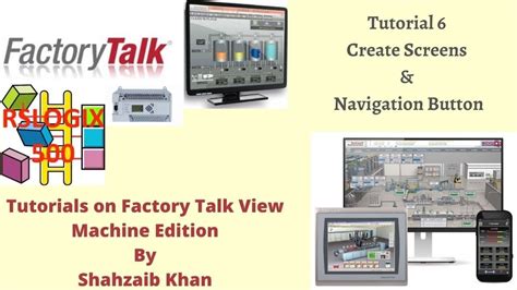 Factorytalk View Me Allen Bradley Hmi Tutorial Create Screens