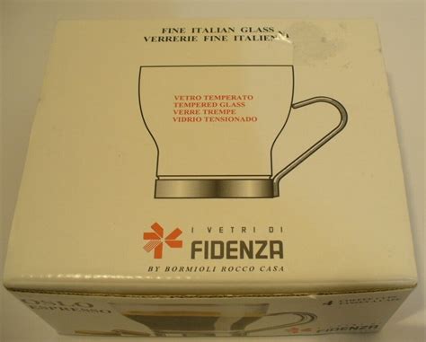 Bormioli Rocco Casa Fidenza Oslo Espresso Set Of Glass Coffee Cups Ebay