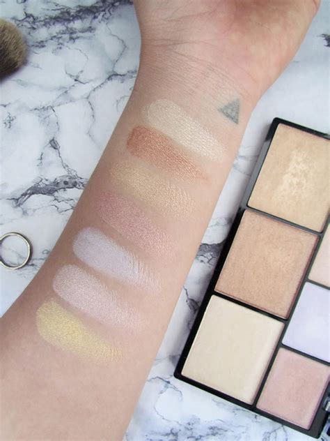 Nyx Strobe Of Genius Illuminating Palette Swatches Review Nancy Mac