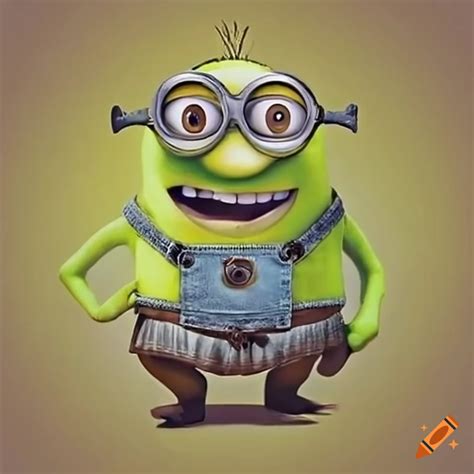 Minion Character Dressed As Shrek On Craiyon