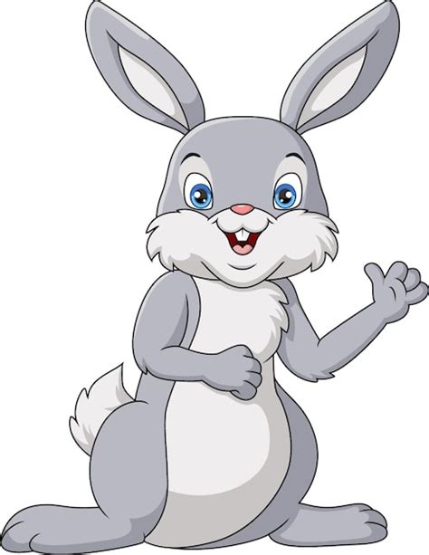 Premium Vector Cute Rabbit Cartoon On White Background