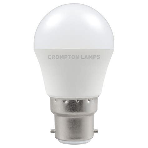 13568 Led Thermal Plastic Round 5w 2700k Dimmable Bc B22d Crompton