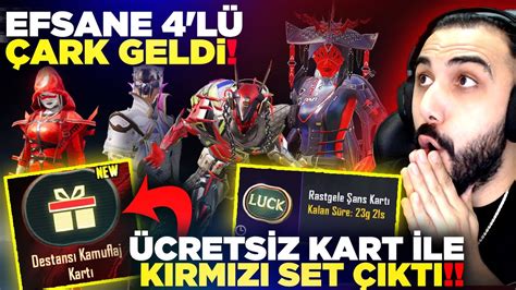 YENİ 4 LÜ ÇARK ÜCRETSİZ KART İLE KIRMIZI SET ÇIKARDIM EFSANE