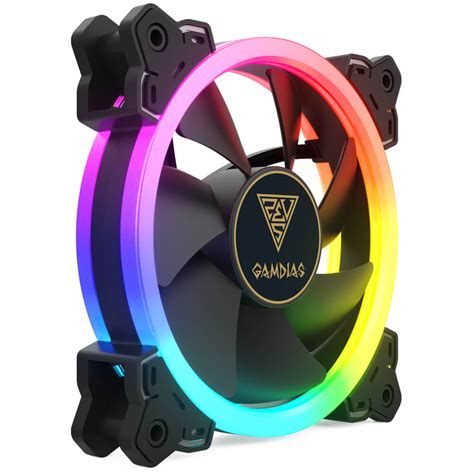 Kit De Ventiladores Controlador Para Gabinete Mm Con Luz Led Rgb