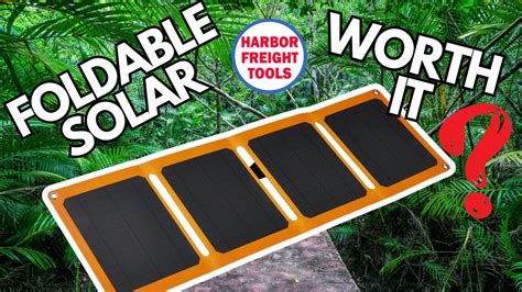 Harbor Freight Lightweight Portable Solar Panel Affordable Solution Youtube