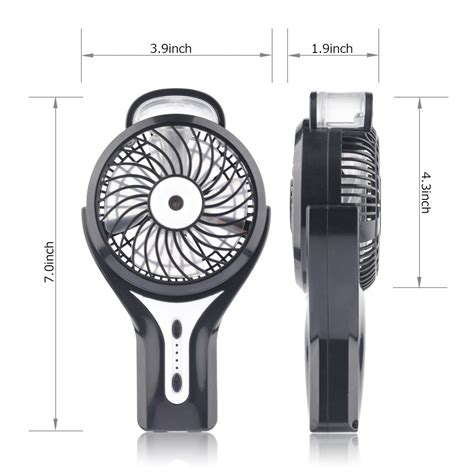 D Fantix Portable Handheld Misting Fan Personal Cool Mist Humidifier