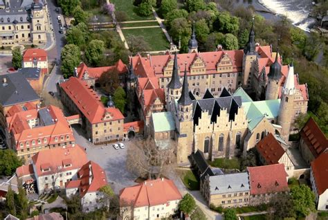 Luftbild von Schloß Dom und Kloster Saxony Anhalt Catholic Bishops