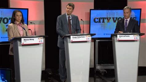 Gregor Robertson Kirk Lapointe And Meena Wong Battle It Out Ahead Of