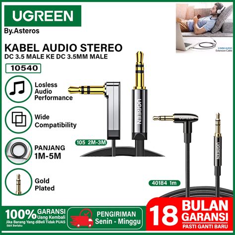 Jual UGREEN Kabel AUX Extension Audio Jack 3 5Mm To 3 5Mm Jack 3 5mm