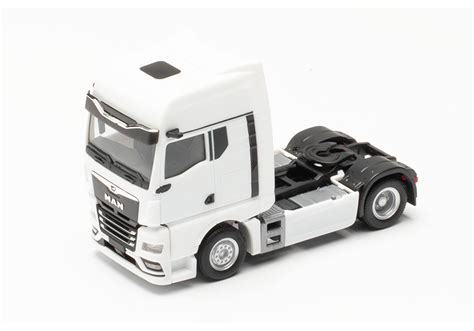 Herpa MAN TGX GX Zugmaschine mit Spiegelkameras weiß 315876