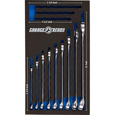 Garage Ready Wrench Organizer Tray Holds 12 Sae Or Metric Combination