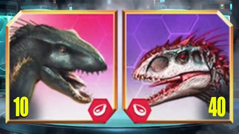 Indoraptor Vs Indominus Rex Jurassic World The Game Youtube