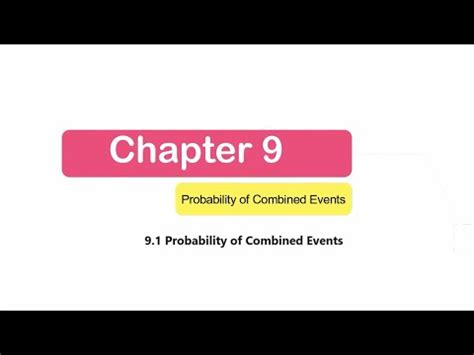 Form 4 Chapter 9 Probability Of Combined Events Part 1 YouTube