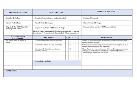 Plan De Cuidado EnfermeriaUG 2 0 2 Docx Descarga Gratuita