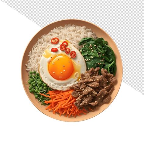 Premium PSD Bowl Of Bibimbap