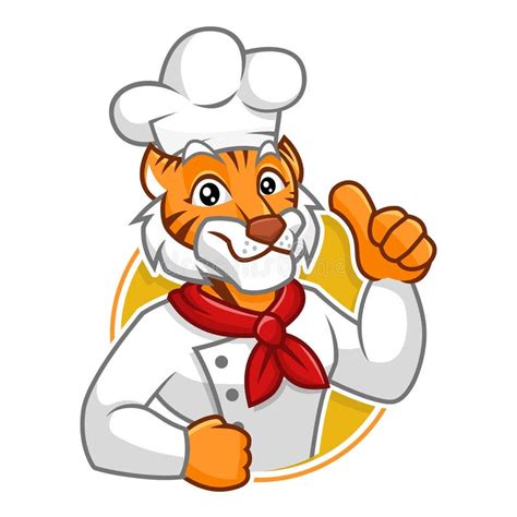 Cute Chef Mascot Character Stock Vector Illustration Of Male