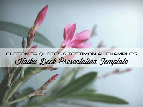 Customer Quotes & Testimonial Examples: Simple and beautiful presentation template to capture ...