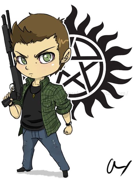 Browsing Deviantart Supernatural Cartoon Supernatural Fans Supernatural Drawings