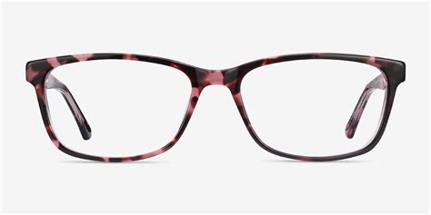 Marion Rectangle Pink Tortoise Glasses For Women Eyebuydirect