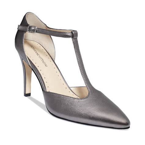 Adrienne vittadini Cecelia Pumps in Gray | Lyst