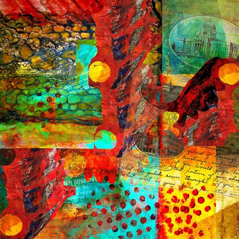 Abstract With A Little Of The Past Digital Art By Sandra Selle