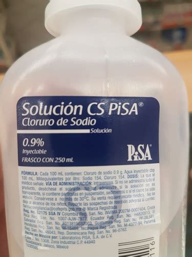 12 Piezas De Cloruro De Sodio Solucion Salina 250 Ml 630 00 En Mercado Libre