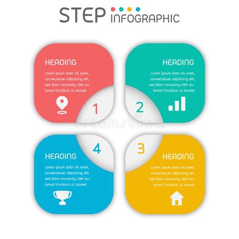 Formas Geométricas Elementos Infográficos Con Pasos Opciones Procesos O