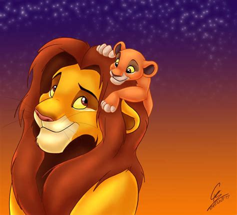 Simba and Kiara by spiritwolf77 on DeviantArt