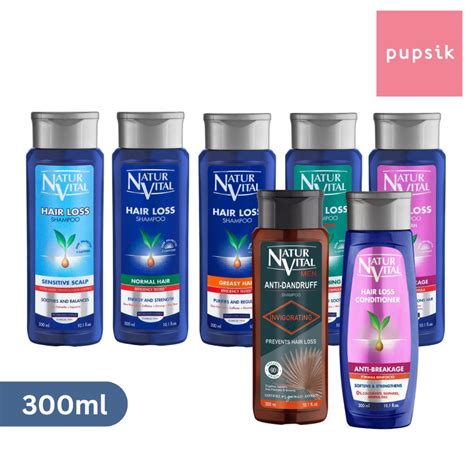 Naturvital Hair Loss Shampoo Conditioner 300ml 7 Types Shopee