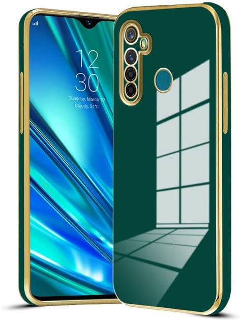 Mr Case 6D Chrome Back Cover Case For Realme 5 Pro Gold Plated