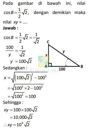 Contoh Soal Cerita Trigonometri Kelas Dan Pembahasannya