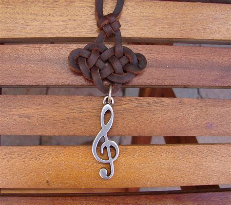 Necklace Celtic Stunner And Treble Clef Necklace Etsy