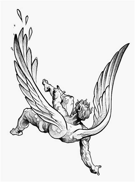 Lucifer Fallen Angel Tattoo Idea In 2023 Small Tattoos For Guys