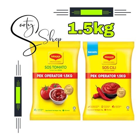 Maggi Chilli Sauce Sos Cili 15kg Maggi Tomato And Tiram Lazada