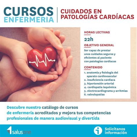 NOVEDADES SALUSONE NUEVO CURSO CFC CUIDADOS EN PATOLOGÍAS CARDÍACAS