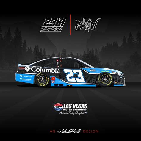 Official Bubba Wallace Columbia Camry For 23xi Racing W Number 23 By
