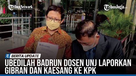 Ubedilah Badrun Dosen Unj Yang Laporkan Gibran Dan Kaesang Ke Kpk