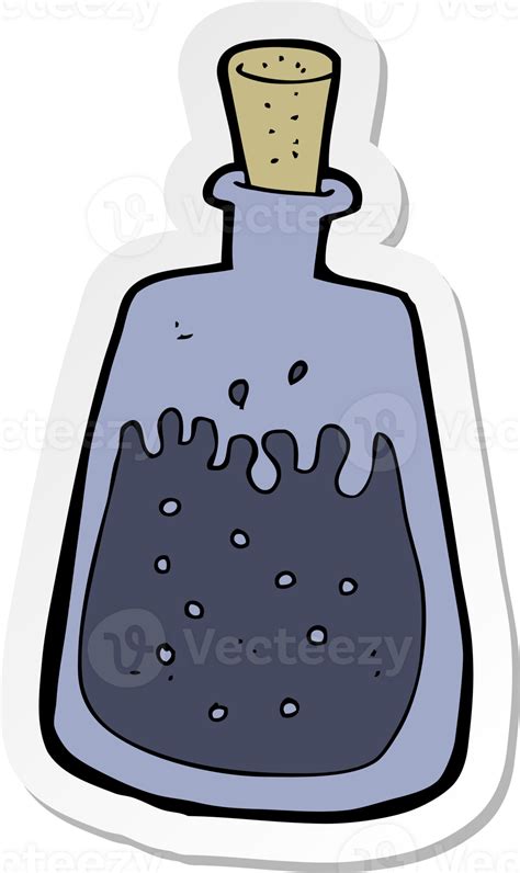 Sticker Of A Cartoon Old Ink Pot 41145324 Png