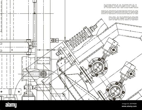 Fabricación De Instrumentos Mecánicos Antecedentes Técnicos Abstractos Ilustración Técnica