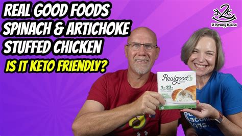 Real Good Foods Spinach And Artichoke Stuffed Chicken Review Youtube