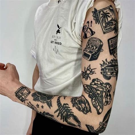 Todas As Publicações • Instagram Traditional Tattoo Sleeve Torso