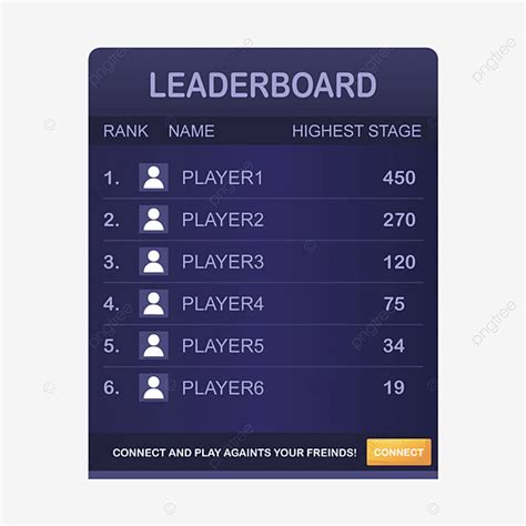 Game Leaderboard Ranking Vector Hd PNG Images Leaderboard For Game