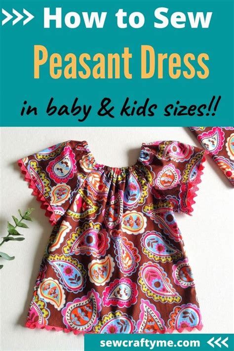 Easy Peasant Dress In 5 Steps Sewing Project Peasant Dress