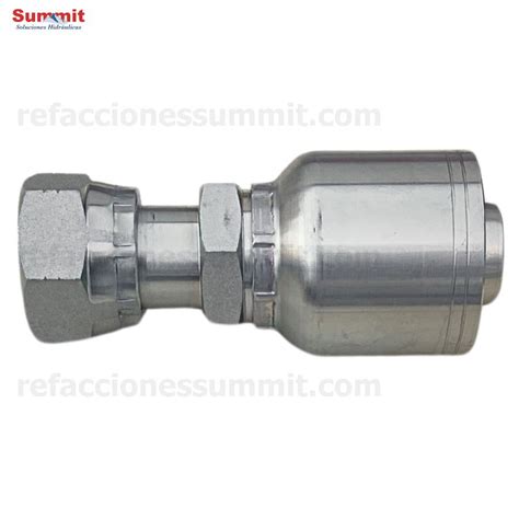 Conector Recto Rosca Orfs Cara Plana Seal Lok Hembra Manguera