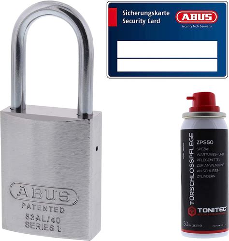 ToniTec Set Aus ABUS Vorhangschloss 83AL 40 TITALIUM EC660 EC 660