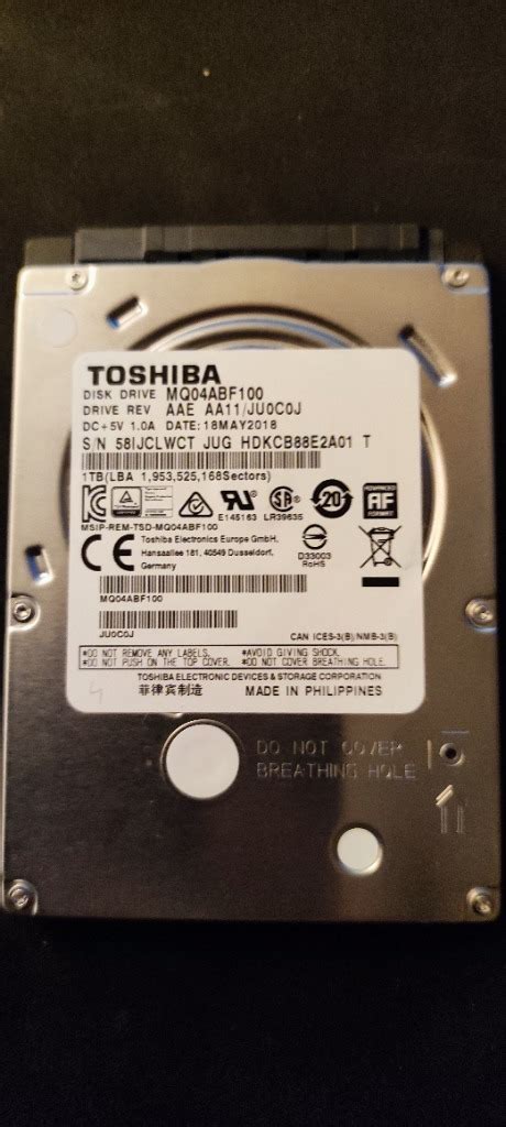 Toshiba MQ04ABF100 / 4 1TB | Prabuty | Kup teraz na Allegro Lokalnie