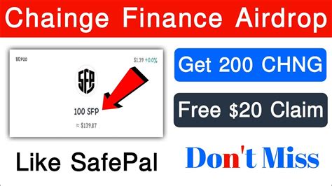 Get Free 200 CHNG Token Free 20 Claim Now Chainge Finance Airdrop