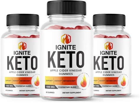 Zonata Paquete De 3 Gomitas Ignite Keto ACV Ignite Keto Gomitas De