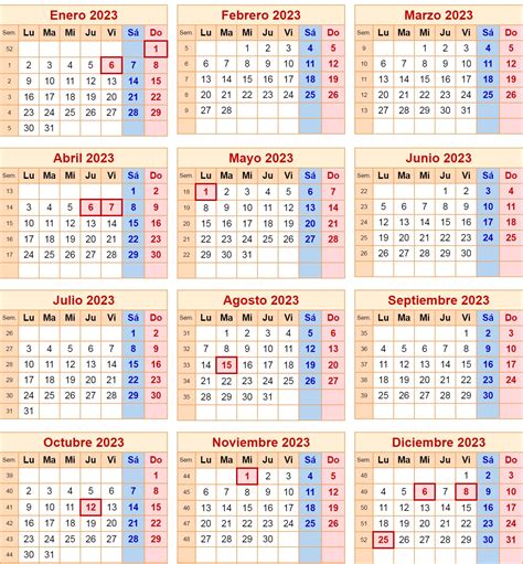 Calendario Laboral 2023 Por Semanas De Gestacion Y Meses Imagesee