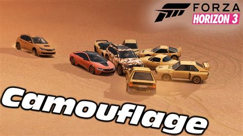 Forza Horizon 3 Desert Camouflage Mini Game Youtube